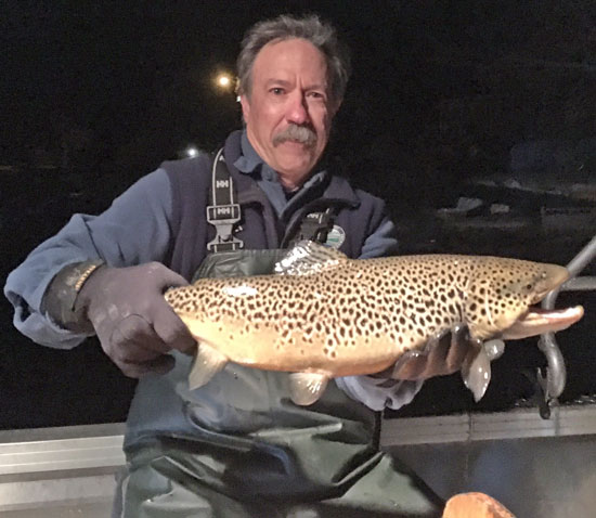 Tim Barry, supervising fisheries biologist for the Connecticut DEEP